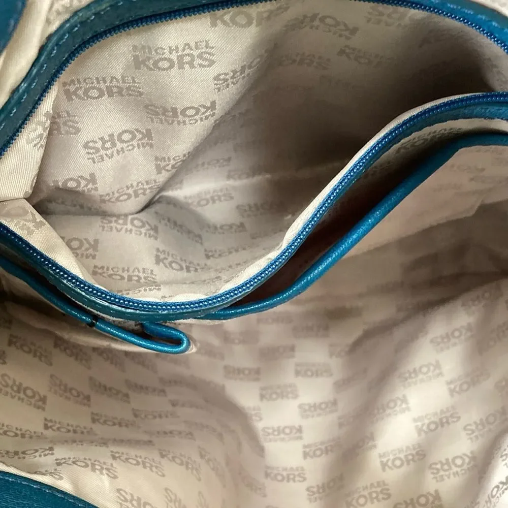 Michael Michael Kors Teal Blue Leather Bag